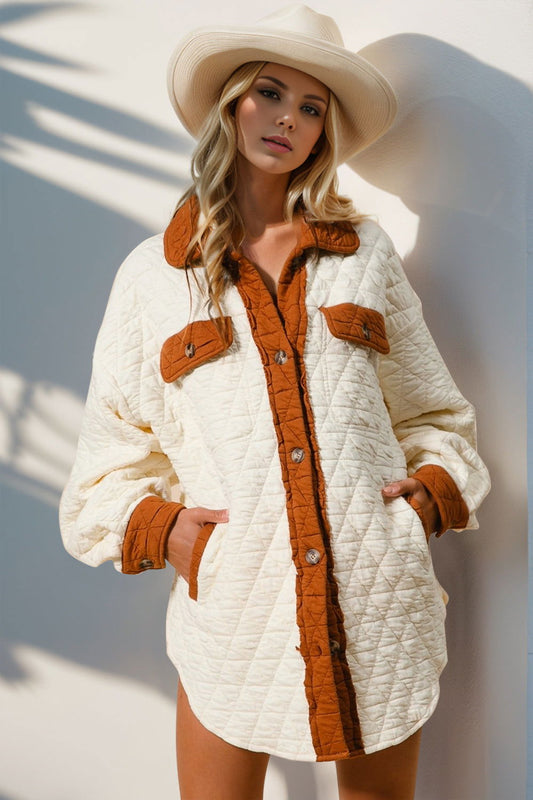 Full Size Contrast ButtonDouble Take Full Size Contrast Button Up Quilted Shacket{https://embermembers.d-blaze-ventura.com/checkout/Double Take Full Size Contrast Button Up Quilted Shacket}
