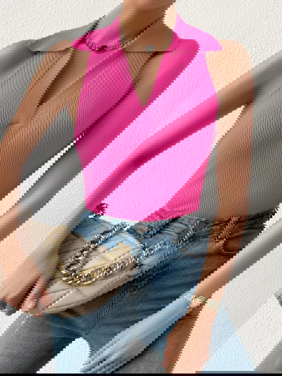 -Neck Ribbed Knit Crop Top - Sleeveless Turndown CollarSummer V-Neck Ribbed Knit Crop Top - Sleeveless Turndown Collar in 10 {https://embermembers.d-blaze-ventura.com/checkout/Summer V-Neck Ribbed Knit Crop Top - Sleeveless Turndown Collar in 10 }