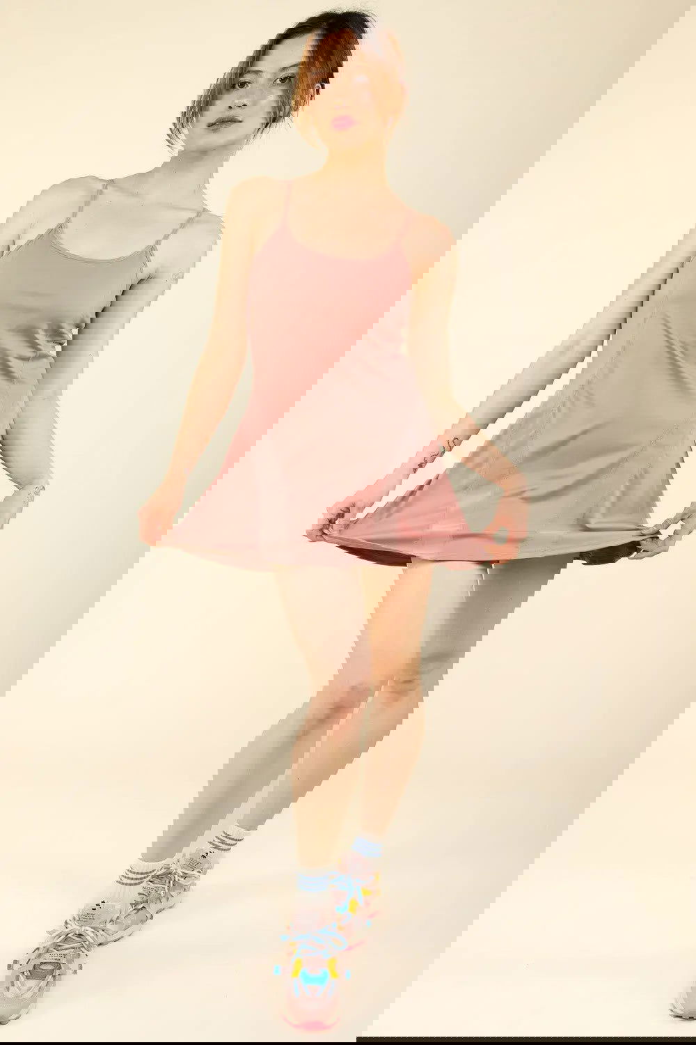 Mesh Detail Tennis Mini Active DressVERY J Mesh Detail Tennis Mini Active Dress with Shorts Inside{https://embermembers.d-blaze-ventura.com/checkout/VERY J Mesh Detail Tennis Mini Active Dress with Shorts Inside}