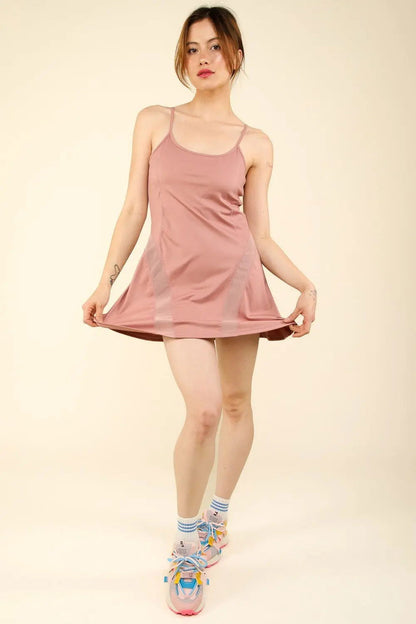 Mesh Detail Tennis Mini Active DressVERY J Mesh Detail Tennis Mini Active Dress with Shorts Inside{https://embermembers.d-blaze-ventura.com/checkout/VERY J Mesh Detail Tennis Mini Active Dress with Shorts Inside}