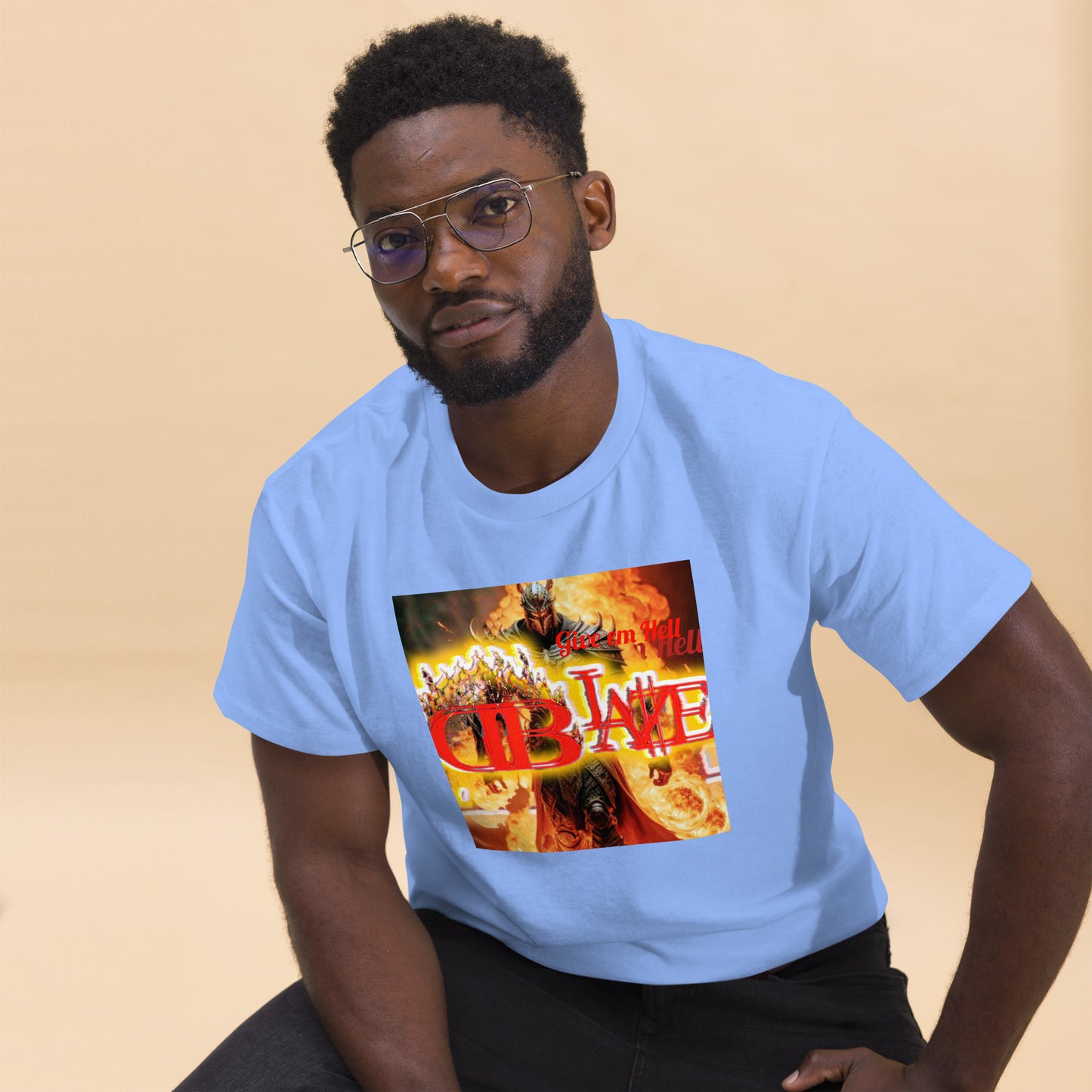 The D-Blaze Ventura Brand logo Unisex classic tee - Shine On with d-Blaze