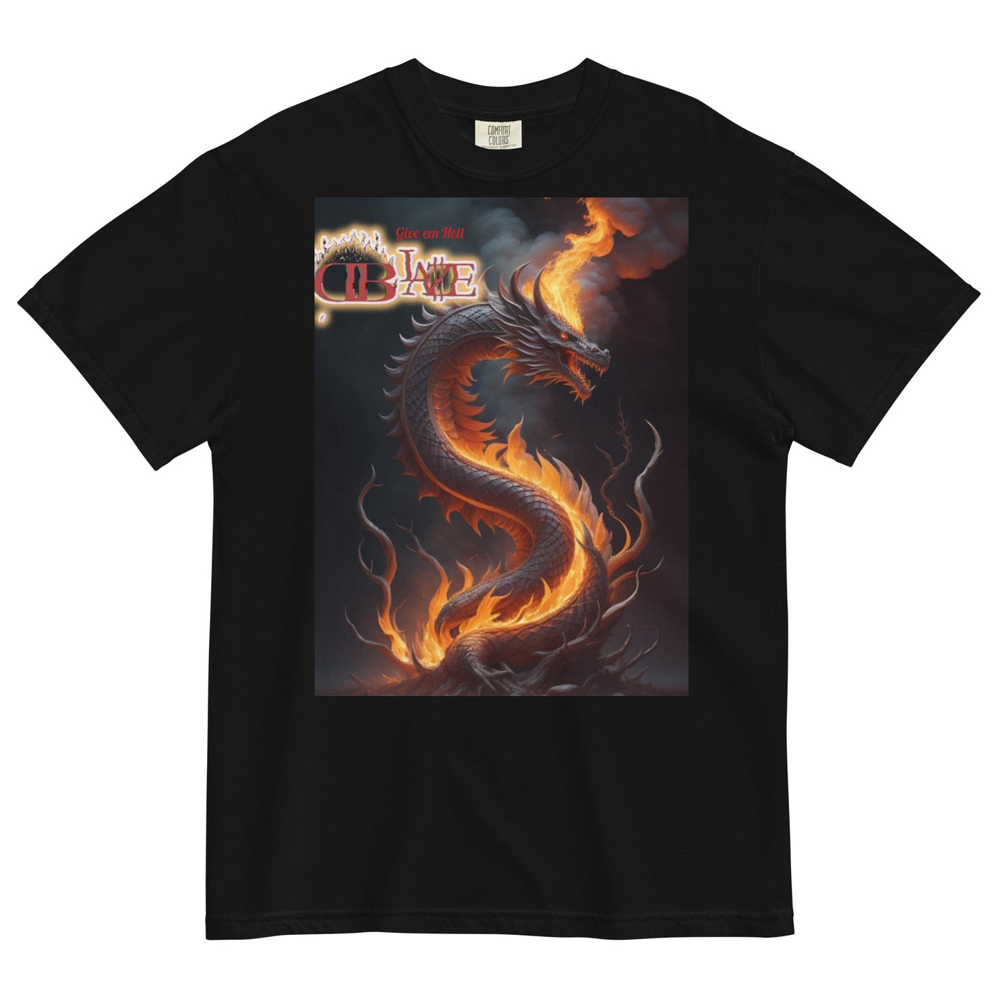 Rising Dragon D-Blaze Ventura Unisex heavyweight Graphic T - Shine On with d-Blaze