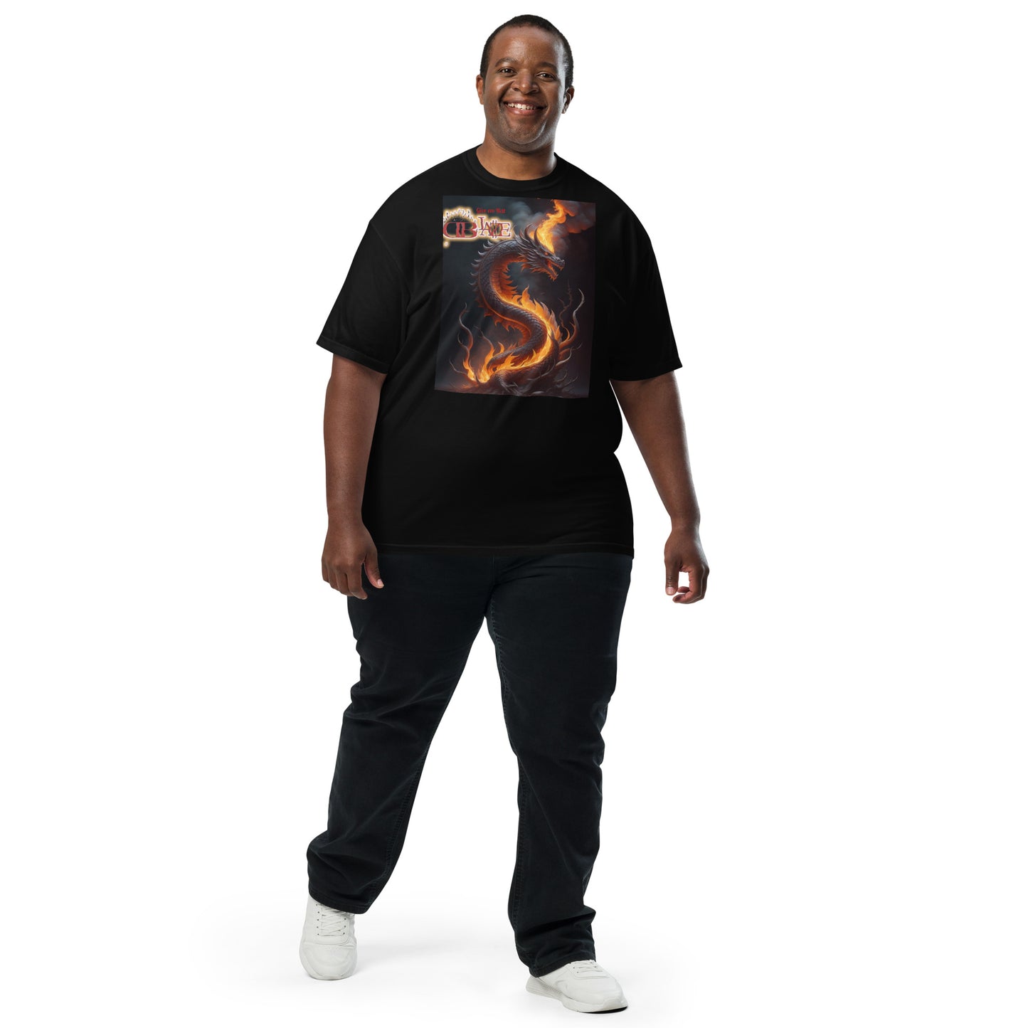 Rising Dragon D-Blaze Ventura Unisex heavyweight Graphic T - Shine On with d-Blaze
