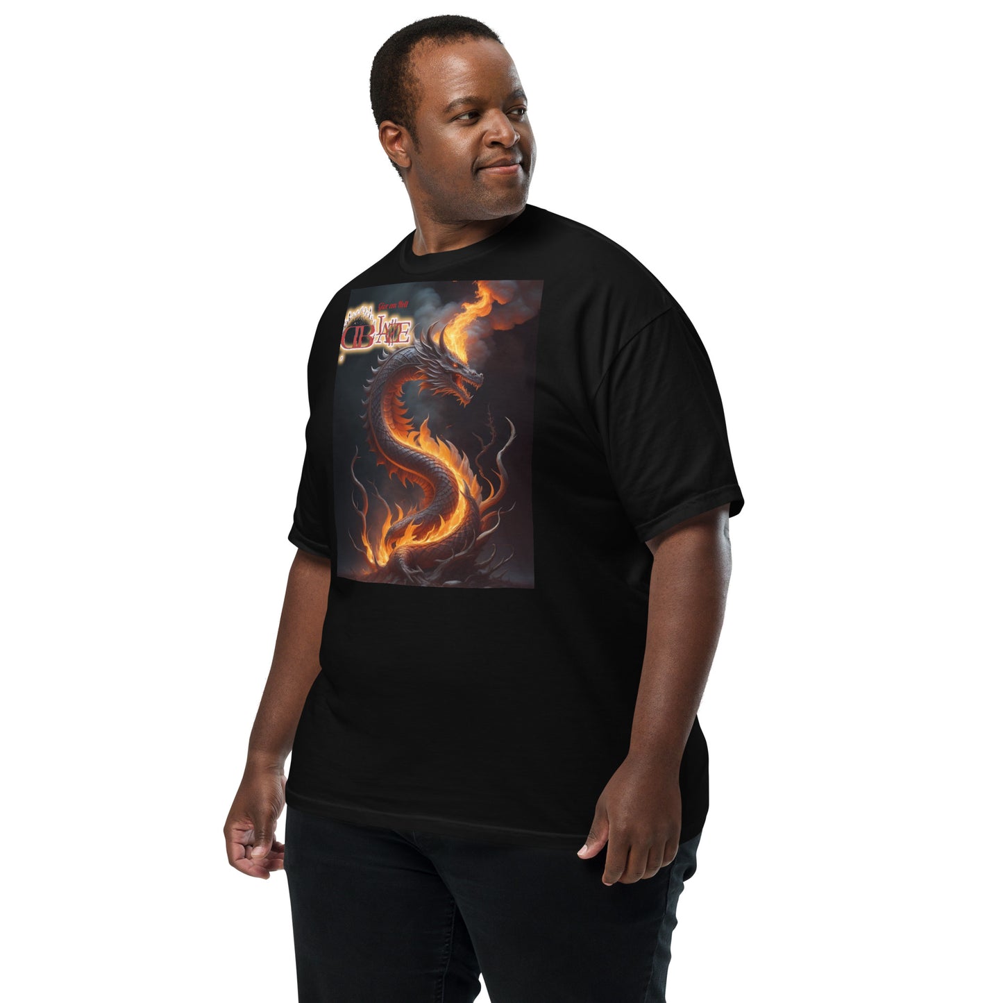 Rising Dragon D-Blaze Ventura Unisex heavyweight Graphic T - Shine On with d-Blaze