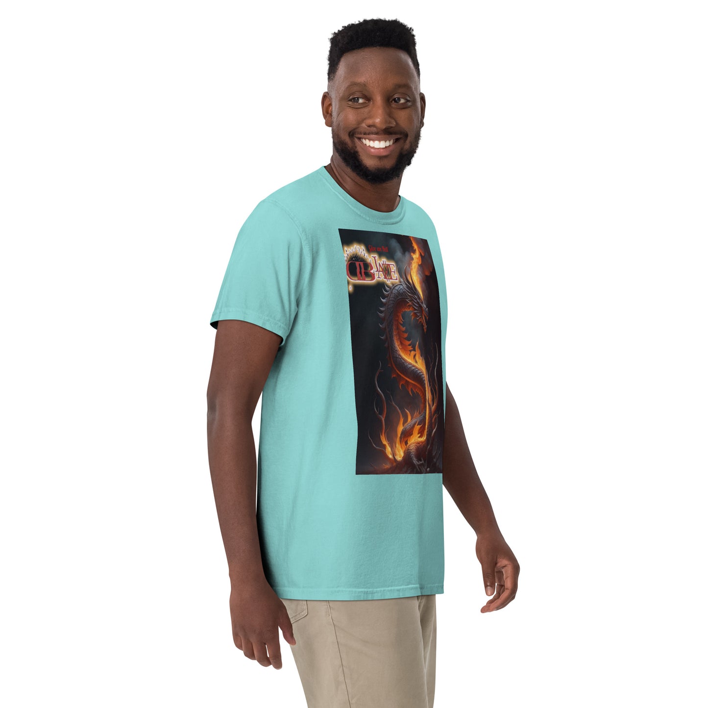 Rising Dragon D-Blaze Ventura Unisex heavyweight Graphic T - Shine On with d-Blaze