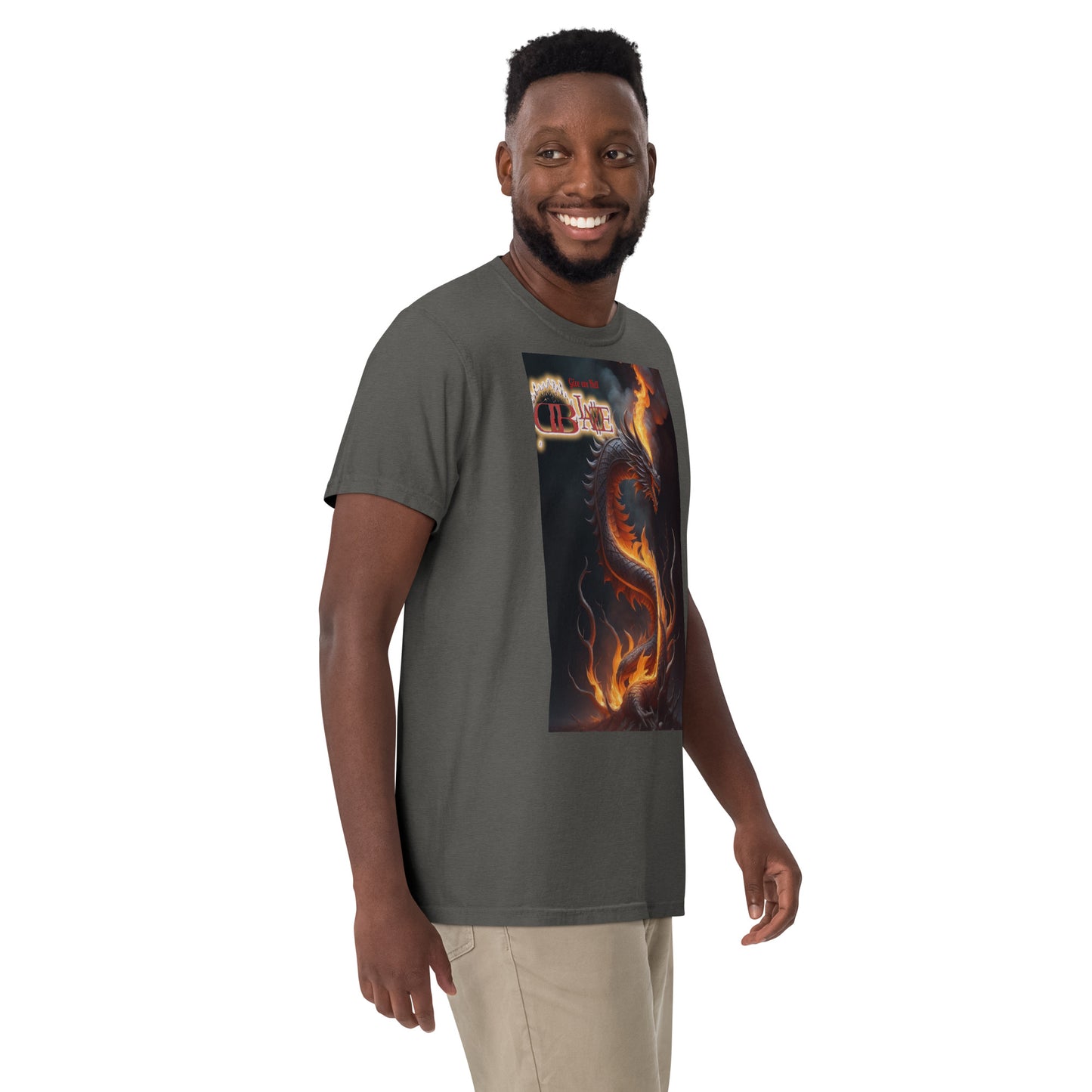 Rising Dragon D-Blaze Ventura Unisex heavyweight Graphic T - Shine On with d-Blaze