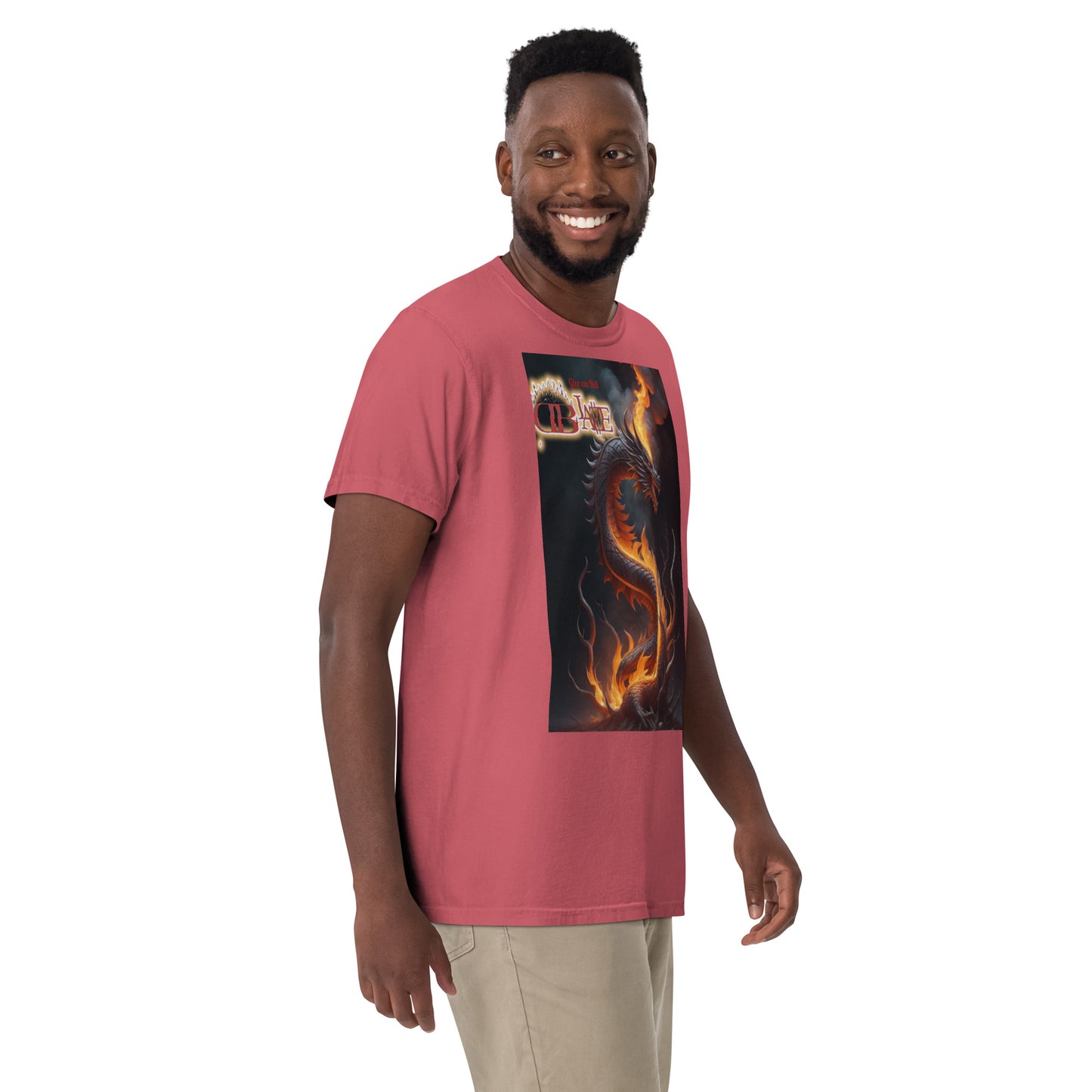 Rising Dragon D-Blaze Ventura Unisex heavyweight Graphic T - Shine On with d-Blaze
