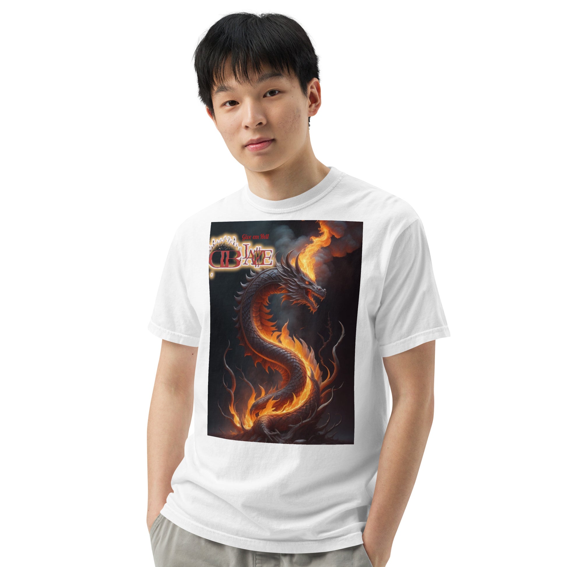 Rising Dragon D-Blaze Ventura Unisex heavyweight Graphic T - Shine On with d-Blaze