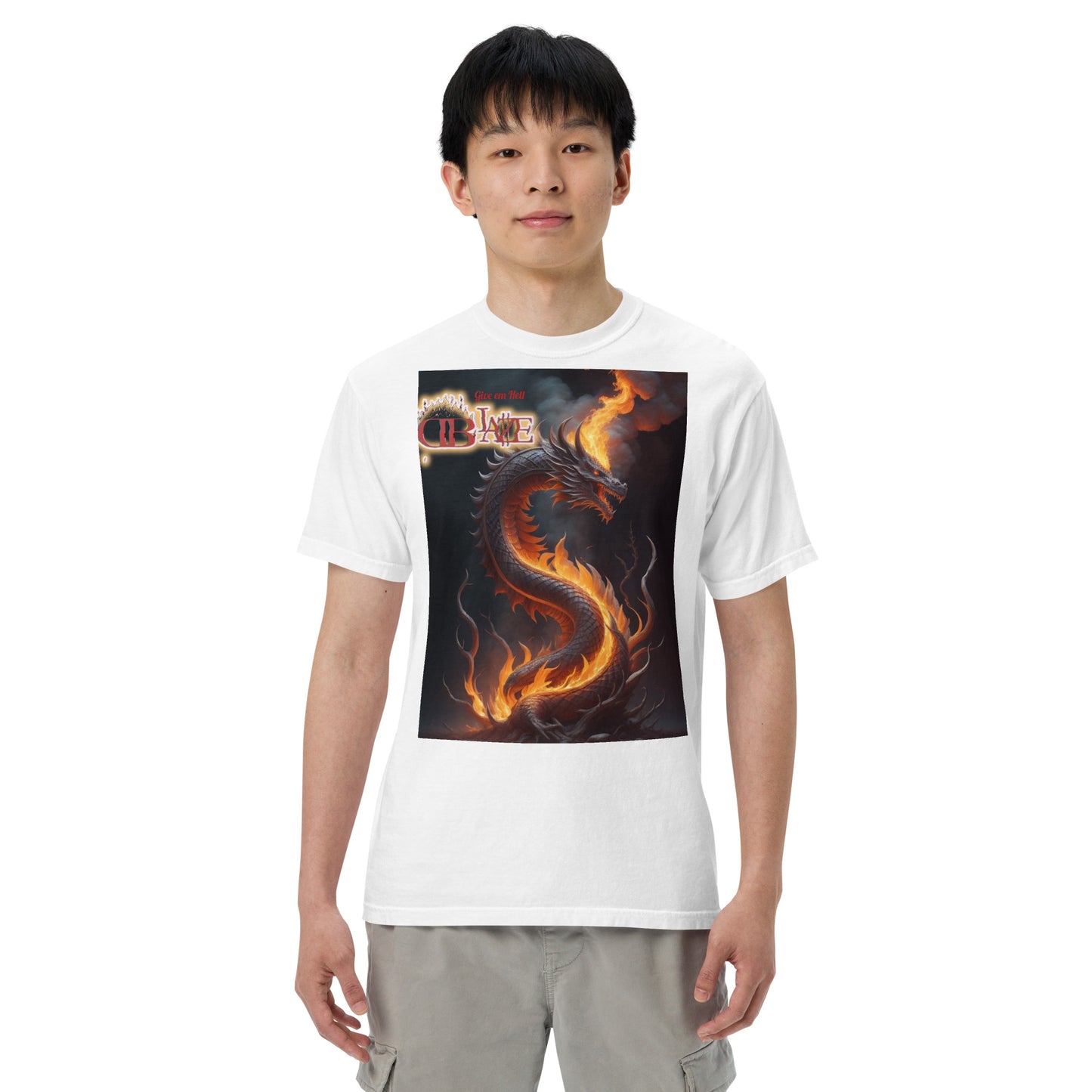 Rising Dragon D-Blaze Ventura Unisex heavyweight Graphic T - Shine On with d-Blaze
