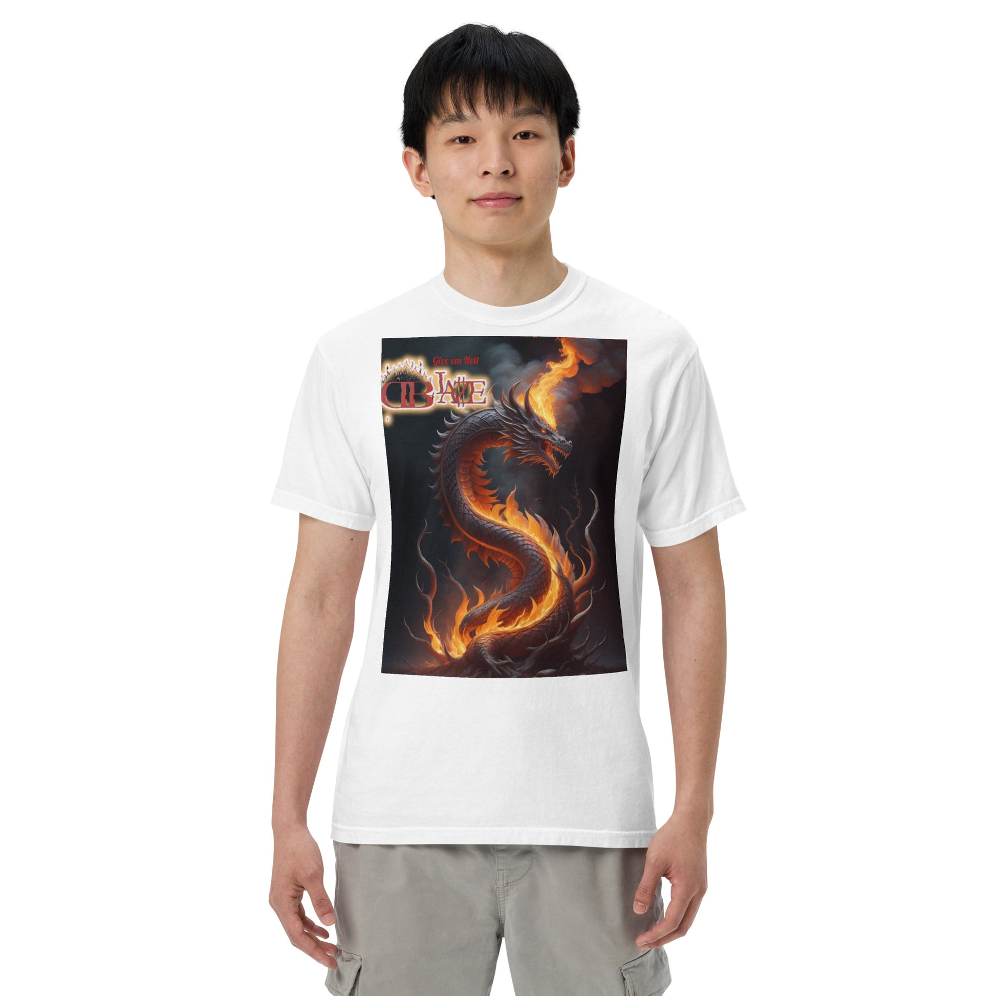 Rising Dragon D-Blaze Ventura Unisex heavyweight Graphic T - Shine On with d-Blaze