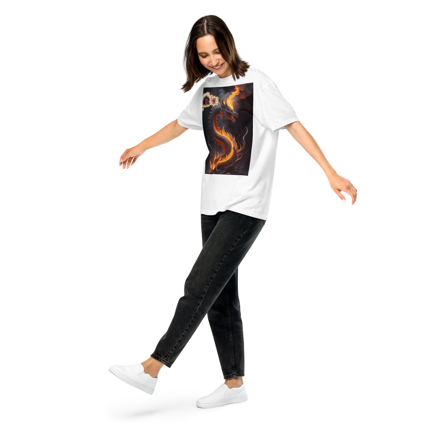 Rising Dragon D-Blaze Ventura Unisex heavyweight Graphic T - Shine On with d-Blaze