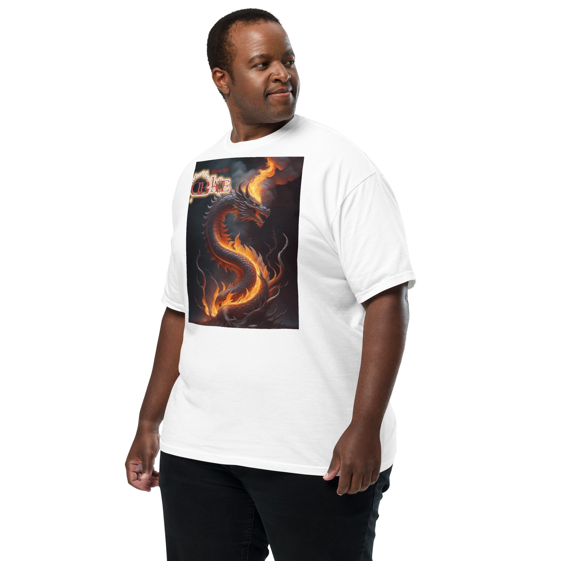 Rising Dragon D-Blaze Ventura Unisex heavyweight Graphic T - Shine On with d-Blaze